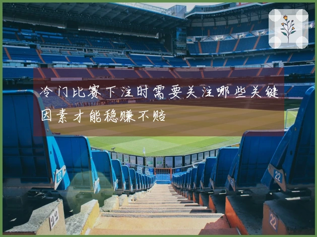 冷门比赛下注时需要关注哪些关键因素才能稳赚不赔