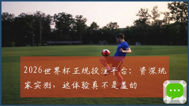 2026世界杯正规投注平台：资深玩家实测，这体验真不是盖的