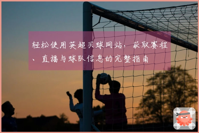 轻松使用英超买球网站，获取赛程、直播与球队信息的完整指南